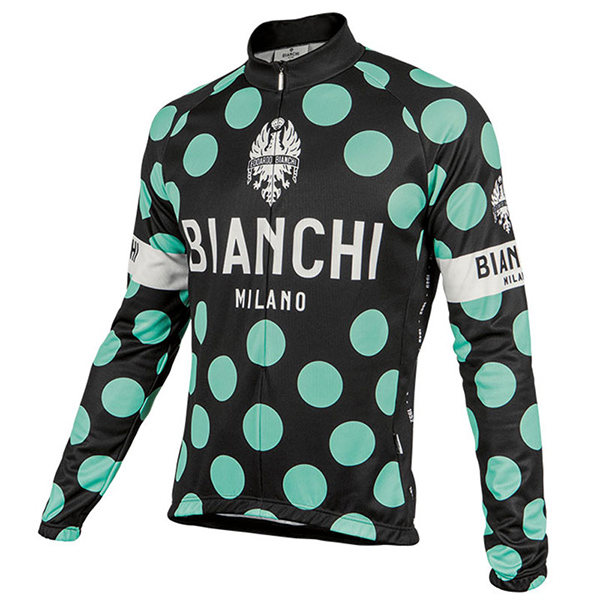 2017 Maglia Bianchi Milano ML nero e verde